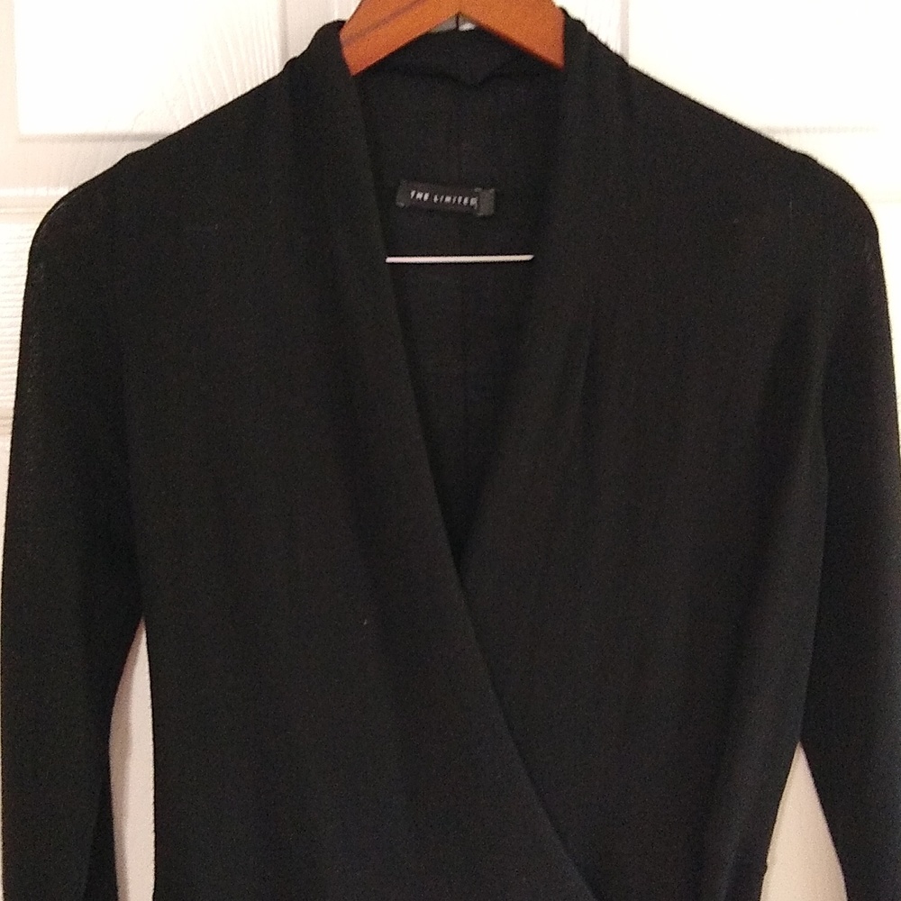 Express wrapped Cardigan 100 merino wool size small - Picture 2 of 11